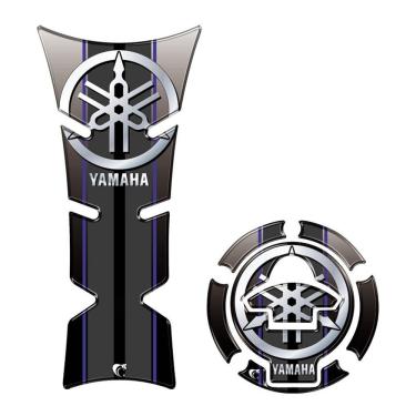 Imagem de Adesivo Protetor De Tanque E Bocal Moto Yamaha Azul Cor Azul