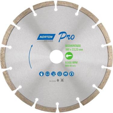 Imagem de Disco De Corte Diamantado, Segmentado, 180 Mm, F22, 70184645783, Norton Ostenvonder