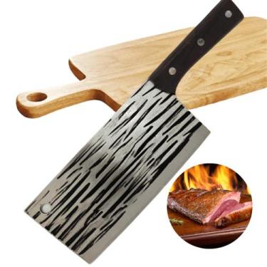 Imagem de Faca Cutelo Machadinha 29,5cm Para Peixes Carne Verduras Cozinha SLKAF