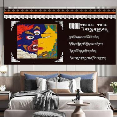 Imagem de Tapeçaria: parede do palácio de Potala, estilo tibetano, 150x130cm, mi