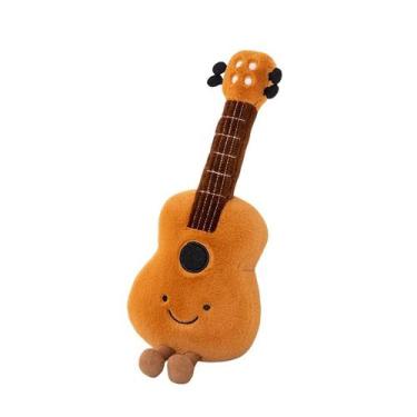 Imagem de Guitarra Plush Toy Doll de 38 cm, fofa, música de desenho animado, rec