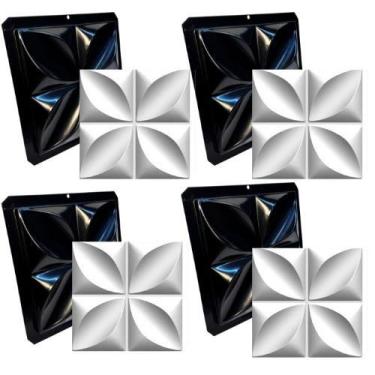 Imagem de Conjunto de 4 Moldes 3D de Gesso e Cimento Mini Pétalas em ABS - ataca