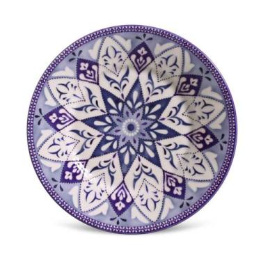 Imagem de Prato Sobremesa Porto Brasil Avulso Platinum Agra Greek Coup 1 Peça -,