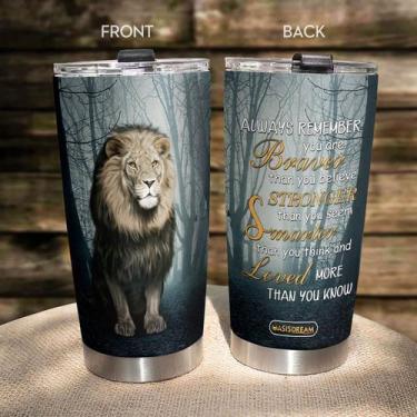 Imagem de Caneca de viagem Oasisdream Tumbler 600ml de aço inoxidável com tampa