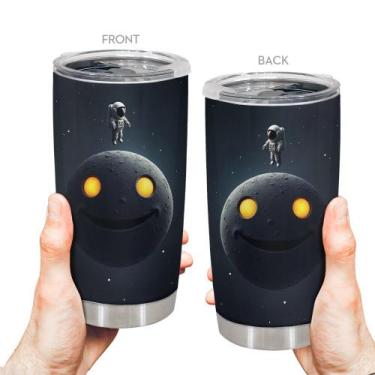 Imagem de Caneca de café de aço inoxidável Travel Tumbler Oasisdream 600ml
