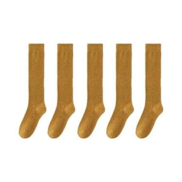 Imagem de Meias Longas De Algodão Orgânico Para Mulheres, Quentes, Estilo Casual