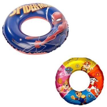 Imagem de Boia Circular Inflavel   Até 30KG Personagens Menina Menino Praia Pisc