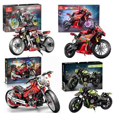 Imagem de Moto Esportiva Blocos De Montar Motorcycle - Castela, Cbs0108
