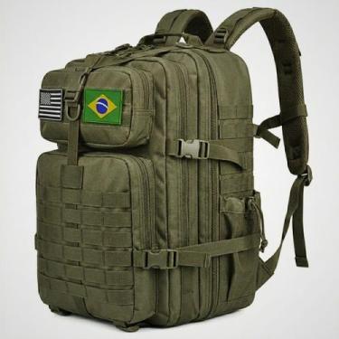 Imagem de Mochila Tática Militar 50L Resistente Impermeável Multifuncional Para 