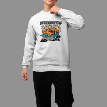 Imagem de Moletom Gola Careca Basico Masculino Casual Tecido Macio Bestroin, Bra