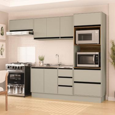 Imagem de Cozinha Modulada 4 Pecas sem Pia e Rodape Koya Politorno