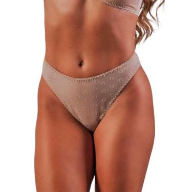 Imagem de Calcinha Biquíni Duloren 128732 Cuore Trabalhada Microfibra T. P/G, G,