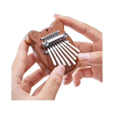 Imagem de Mini Kalimba Para Crianças Com 8 Teclas Em Estilo Gota De Água, Piano 