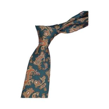 Imagem de Gravata De Seda Masculina 8CM Com Estampa Graffiti, Matemática, Frutas