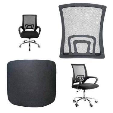 Imagem de Conjunto Assento e Encosto de Cadeira Escritorio Apoio Confortavel Res