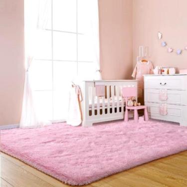 Imagem de Tapete de Quarto Infantil Criança Bebê Antiderrapante 2,00x1,40m - Ros