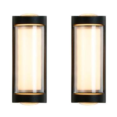 Imagem de 2 Luminária Arandela Led Facho Duplo Alumínio Externa Bet80 - Acende a