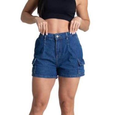 Imagem de Shorts Jeans Sawary - 282142 - Azul 46-Feminino