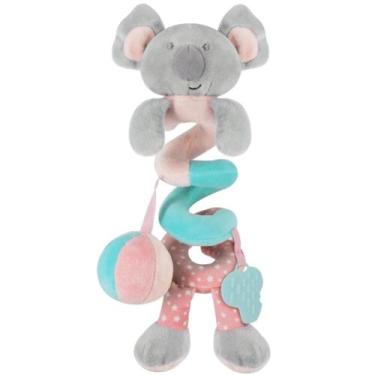 Imagem de Brinquedo Pelúcia Coala com Mordedor Mola Rosa Buba