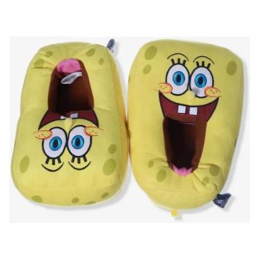 Imagem de Pantufa 3D Bob Esponja Amarelo Nickelodeon Zona Criativa