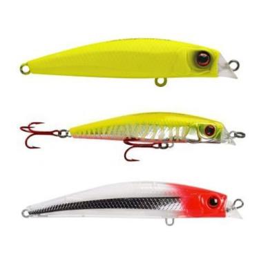Imagem de Kit 3 Isca Artificial Pesca Subsuperfície Marine Sports Rei do Rio 80 