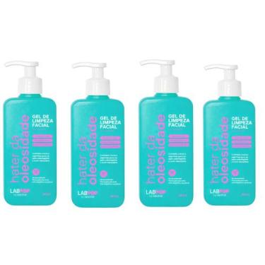 Imagem de Kit 4 Gel Limpeza Facial Hater Oleosidade 240ml Labotrat