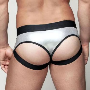 Imagem de Sunga Cirrê Tiras No Bumbum Cós Largo Gay Travesti Drag Surpreenda Fio