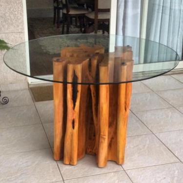 Imagem de Base de Mesa Guarantã 40cm x 40cm x 75cm - Mesa Madeira