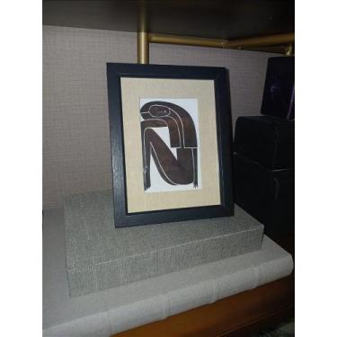 Imagem de Porta-Retrato em MDF com Linho - 20X15 - mart colletion