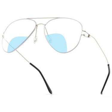 Imagem de Óculos de Leitura MAYSUNGLASS Aviador Bifocal +2.0 Prata