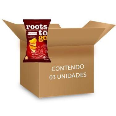 Imagem de Snack Sweet Potato - Chips De Batatas-doces Roots To Go Contendo 3 Pac