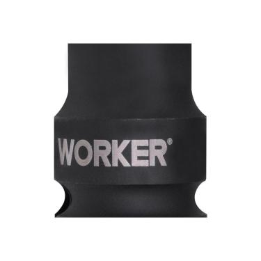 Imagem de Soquete de Impacto Worker 1-2" 14mm com Acabamento Fosforizado para Máquinas Pneumáticas e Elétricas em Aço Cromo