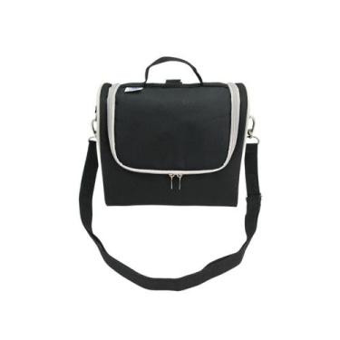 Imagem de Lancheira Térmica Nylon Poliéster bubag, Preta com cinza