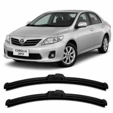 Imagem de Par Palhetas Limpador De Parabrisa Dianteiro Para Toyota Corolla 2008 