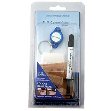 Imagem de Kit Reparo para Louças Sanitárias, Cerâmicas e Porcelanas CeramiCure (Branco Pérola)