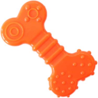 Imagem de Brinquedo Odontopet Osso Flexi Flat Laranja para Cães - Tam. P