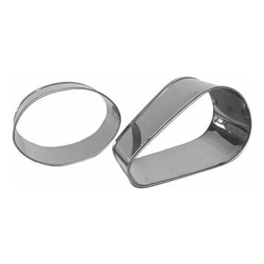 Imagem de Modelador De Massa Oval 9 X 5 + Gota 8 X 5 Inox