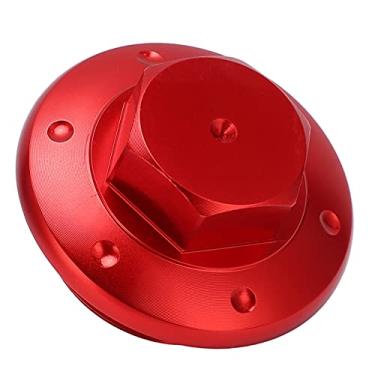 Imagem de Parafusos de drenagem de óleo, parafuso do cárter de óleo em liga de alumínio para motocicleta(C vermelho)