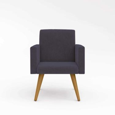 Imagem de Cadeira Decorativa Para Quarto – Balaqui Decor Cor:cinza