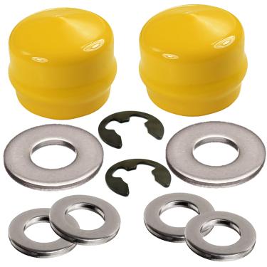 Imagem de Interruptor HD (2 kg) Kit de ferragens de eixo dianteiro substitui John Deere M143338 GX21931 R27434 Z9972H M123254 - Arruelas de eixo de cubo e E-Clips