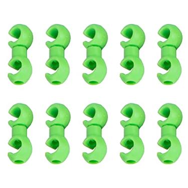 Imagem de Wemay 10 unidades de grampo de cabo de bicicleta Ganchos giratórios MTB bicicleta desviador cabo de freio de mudança de marcha Organizador suporte de fixação