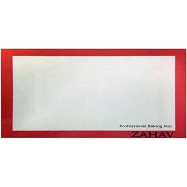 Imagem de Esteira de Forno de Silicone, Zahav, Cinza e Laranja, 40 x 30 cm