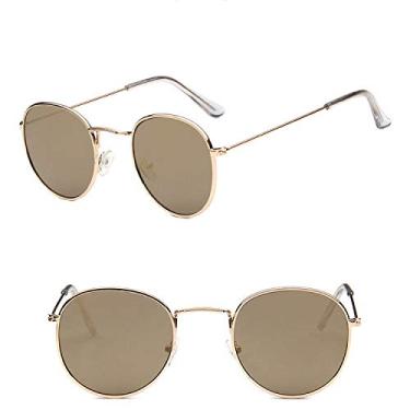 Imagem de Óculos de sol retrô moda masculinos redondos vintage óculos de sol masculinos/femininos de luxo pequenos Lunette Soleil Homme,4,A