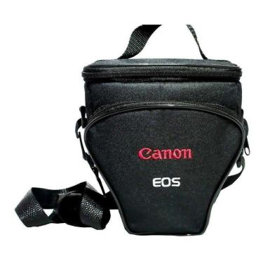 Imagem de Case Triângulo Para Cameras Cânon Dslr Com Bordado Cânon Eos