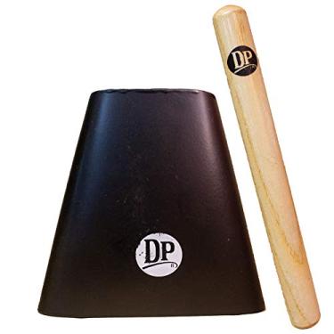 Imagem de DP Music Criador de ruído de campainha de vaca de metal de 12,7 cm com batedor – Cowbell para esportes, jogos de futebol, eventos – Instrumento musical de percussão