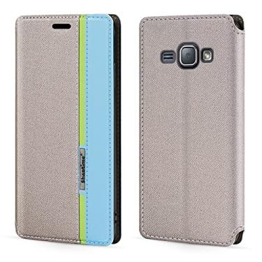 Imagem de Capa para Samsung Galaxy J1 6 Duos LTE, capa flip de couro com fecho magnético multicolorida fashion com porta-cartão para Samsung Galaxy J1 4G (4,5 polegadas)