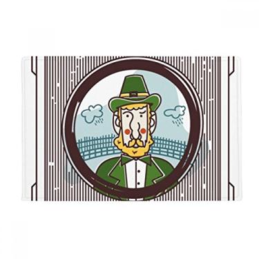 Imagem de DIYthinker Irishman Tapete de porta de banheiro com ilustração verde Husbandry Tapete antiderrapante