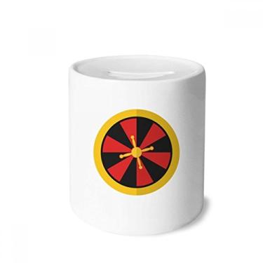 Imagem de DIYthinker Caixa de moedas de cerâmica com elemento de toca-discos para cassino, presente de cofrinho