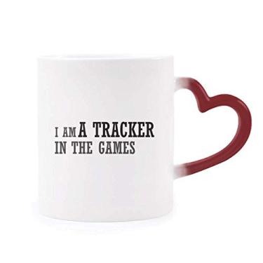 Imagem de Caneca sensível ao calor I Am A Tracker In The Games Caneca vermelha que muda de cor