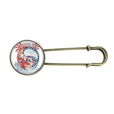 Imagem de World Beach Lagosta Marine Organismo Retrô Metal Broche Clip Joias